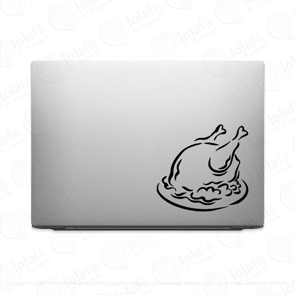 Adesivo Para Notebook Peru Assado De Natal Fim De Ano Mod:3223