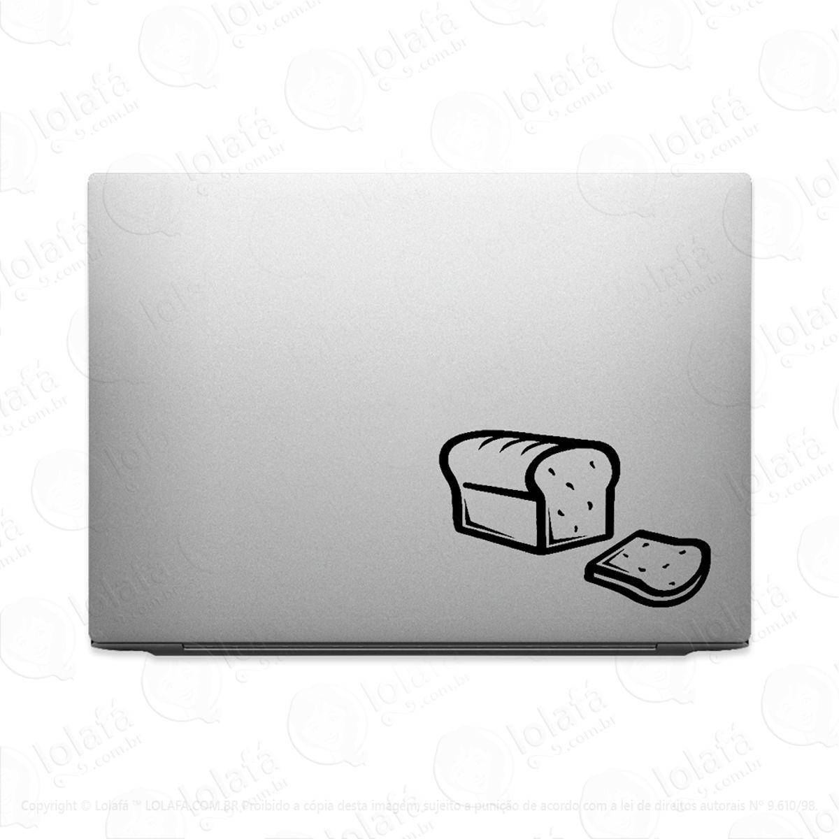 Adesivo Para Notebook Pão De Forma Padaria Boulangerie Mod:3227