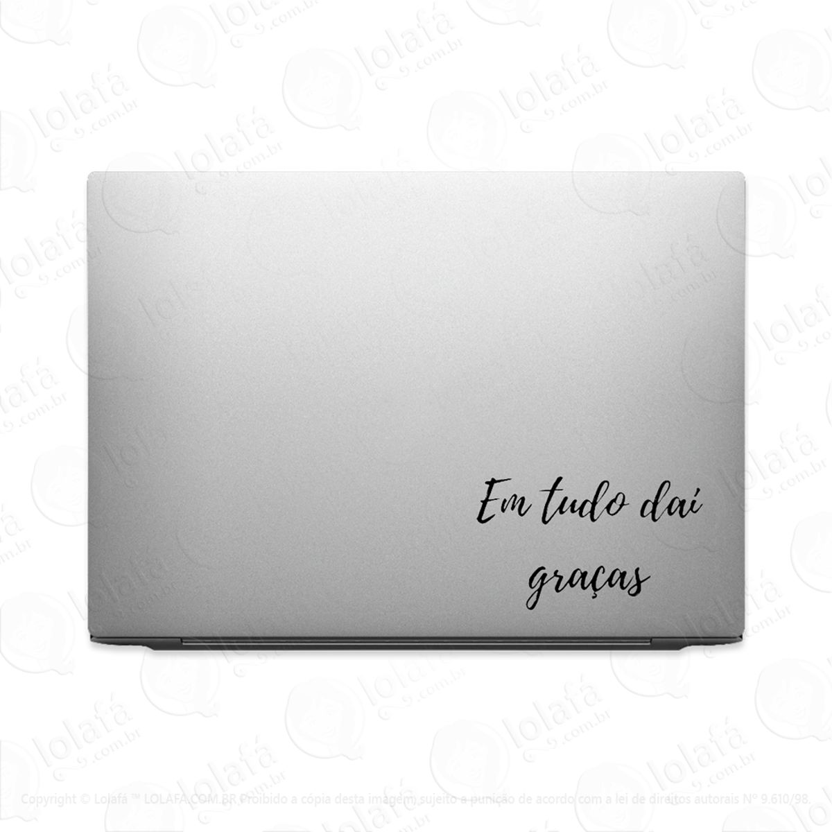 Adesivo Para Notebook Em Tudo Dai Graças Mod:3237