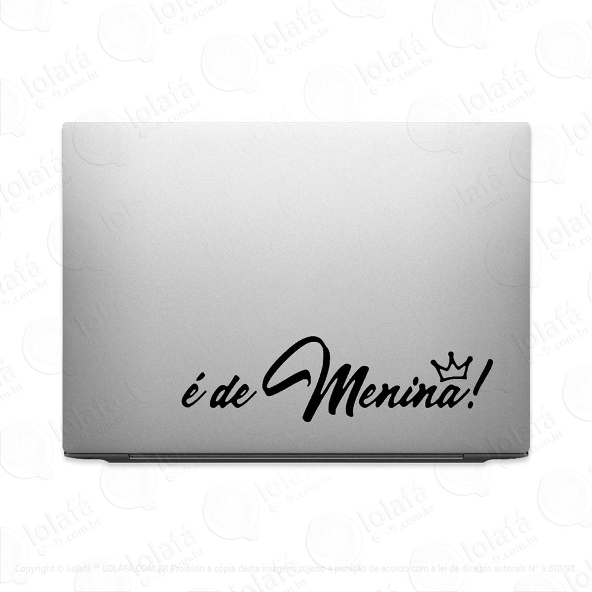 Adesivo Para Notebook É De Menina Mod:3245