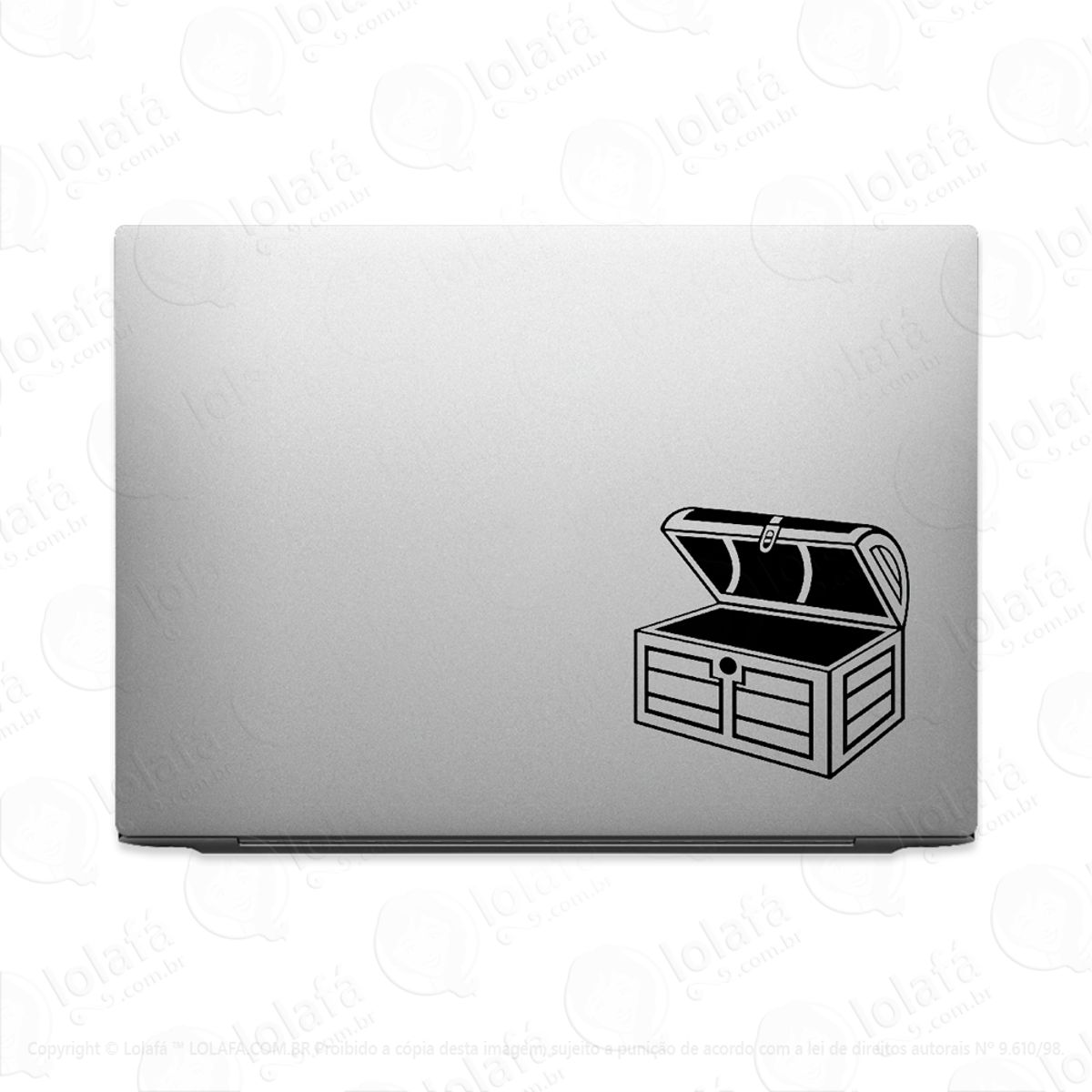 Adesivo Para Notebook Baú Aberto Mod:3252