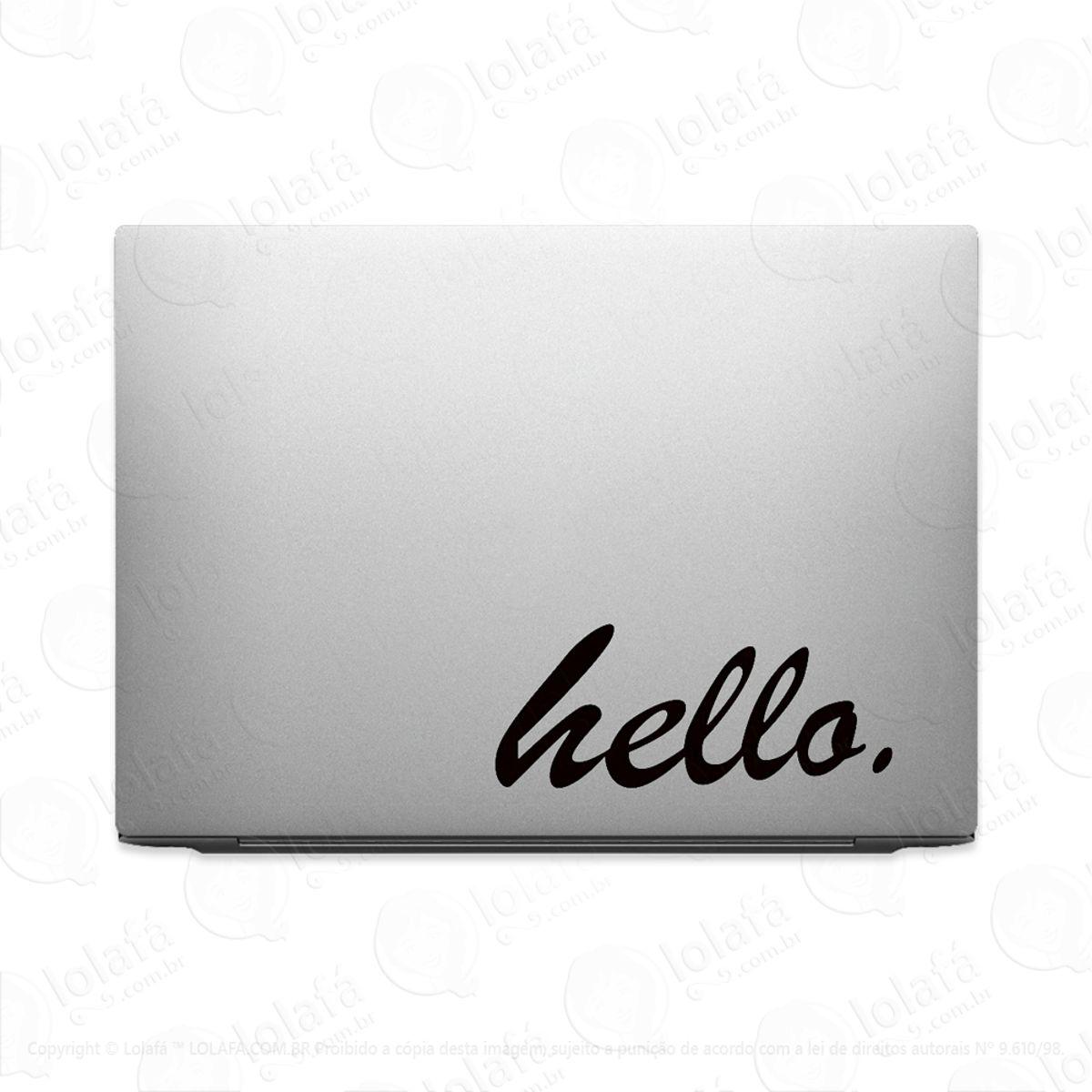 Adesivo Para Notebook Hello. Mod:3255