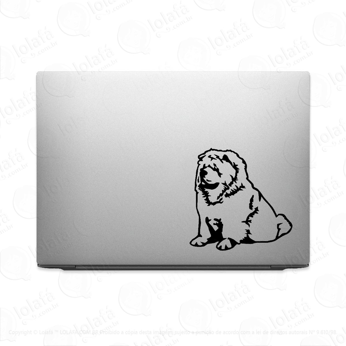Adesivo Para Notebook Cachorro Chow Chow Mod:3270