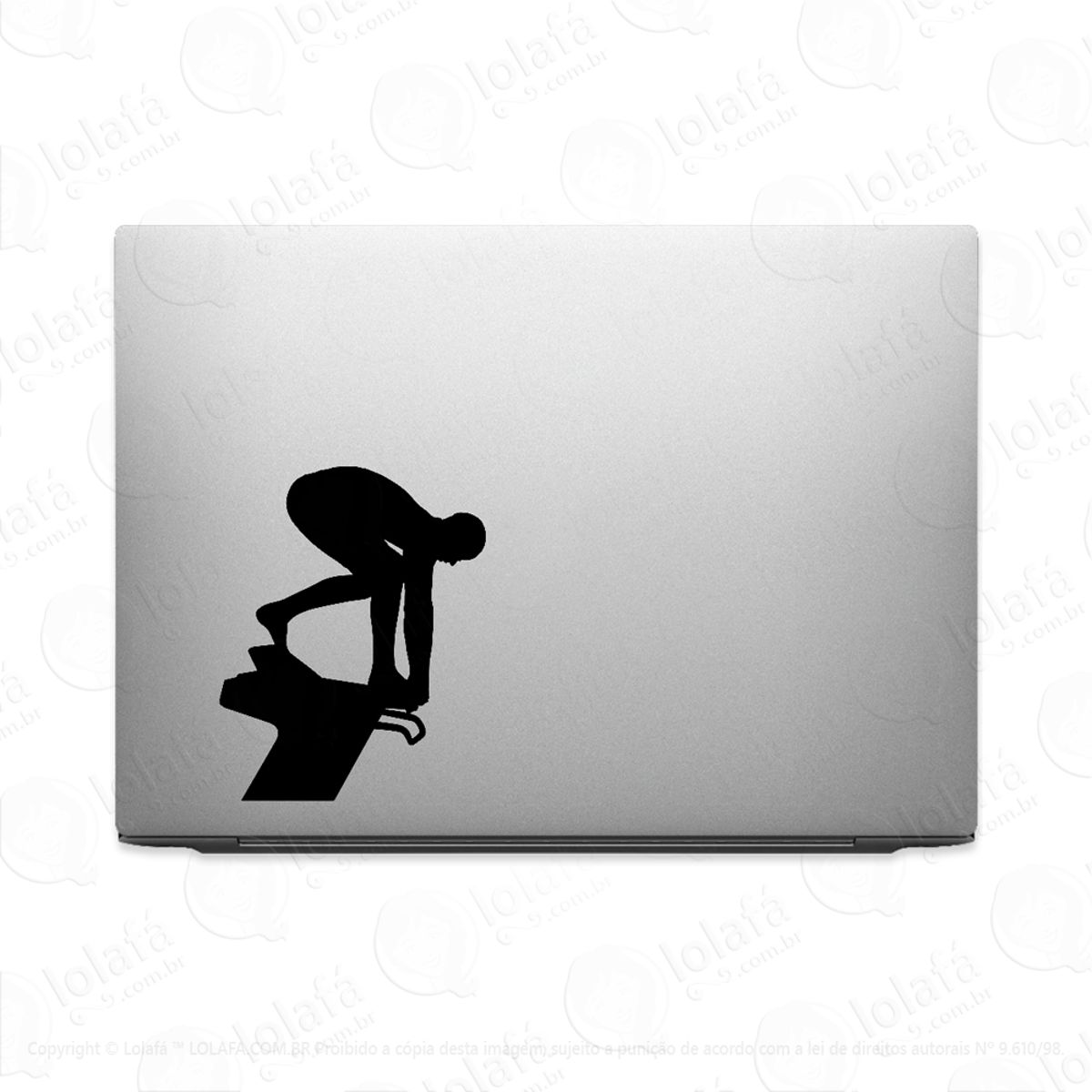 Adesivo Para Notebook Salto Competição De Natação Mod:3286
