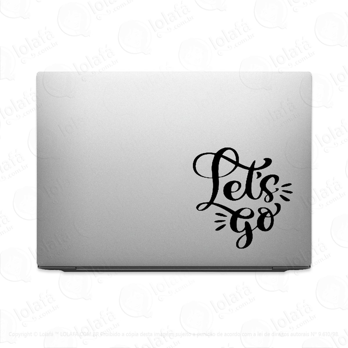 Adesivo Para Notebook Frase Let