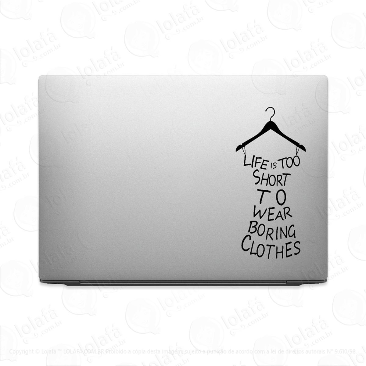 Adesivo Para Notebook Roupas E Ousadia - Estilista Mod:3301