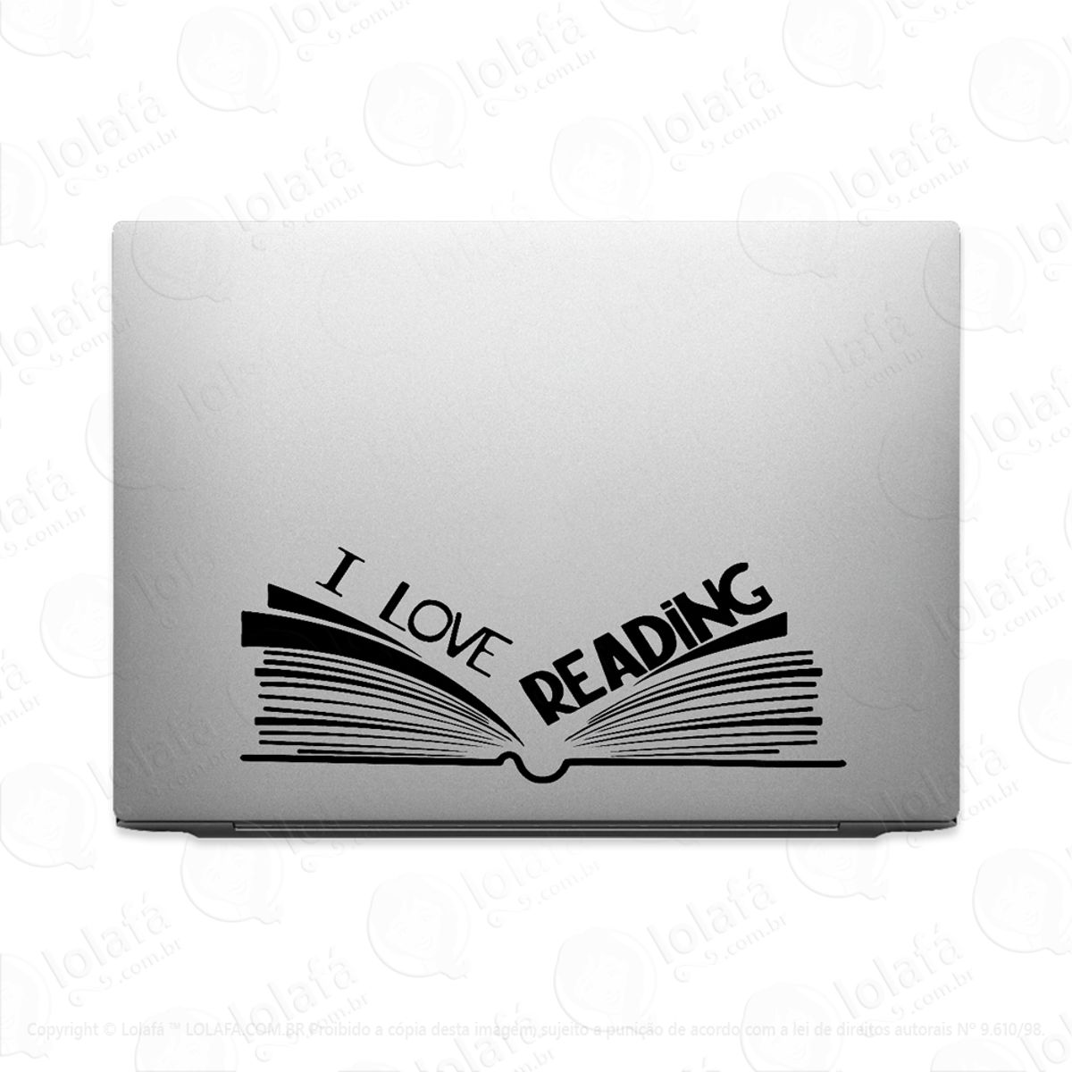 Adesivo Para Notebook Amor Por Livros E Leitura Mod:3319