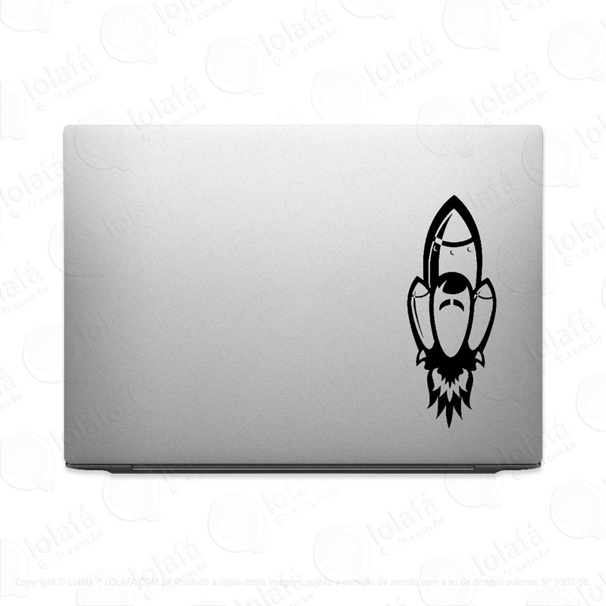 Adesivo Para Notebook Foguete Com Ônibus Espacial Mod:3325