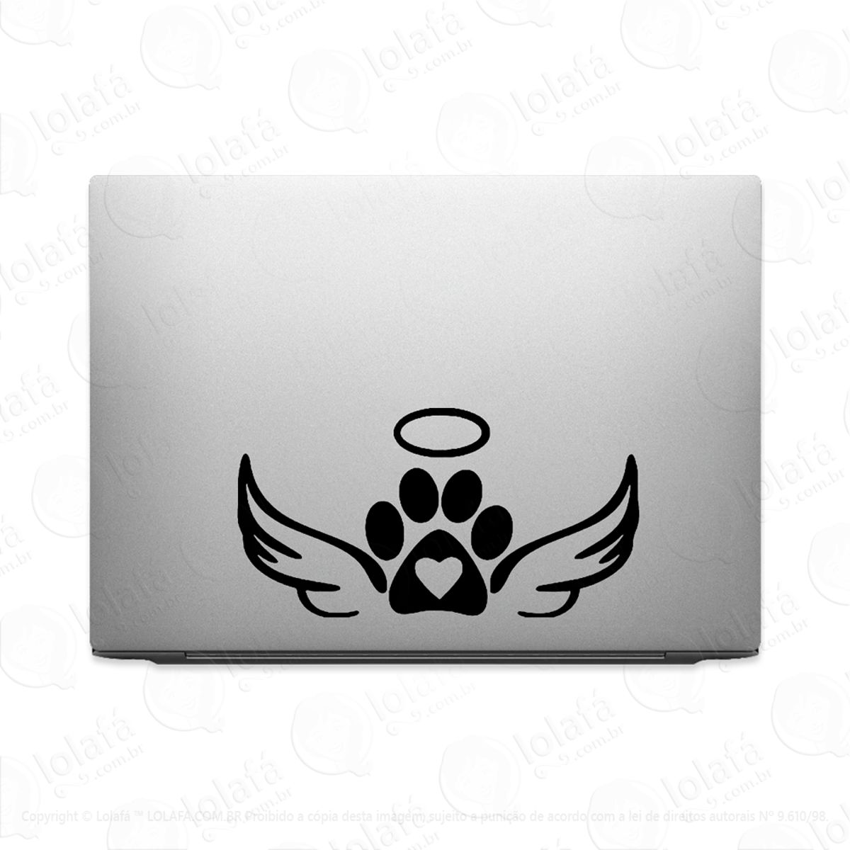 Adesivo Para Notebook Gato Cachorro Estrelinha No Céu Mod:3333