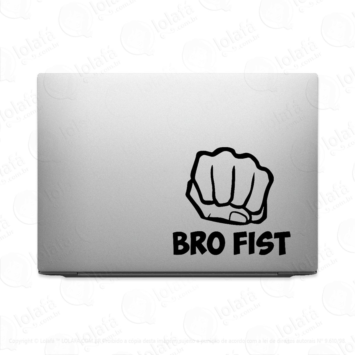 Adesivo Para Notebook Bro Fist Bro Punho Mod:3363