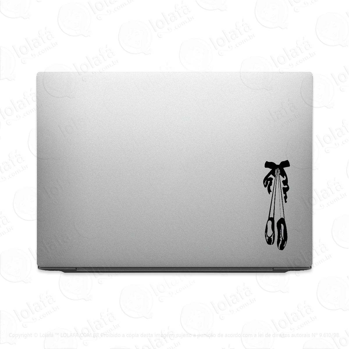 Adesivo Para Notebook Sapatilha Bailarina Balé Ballet Mod:3369