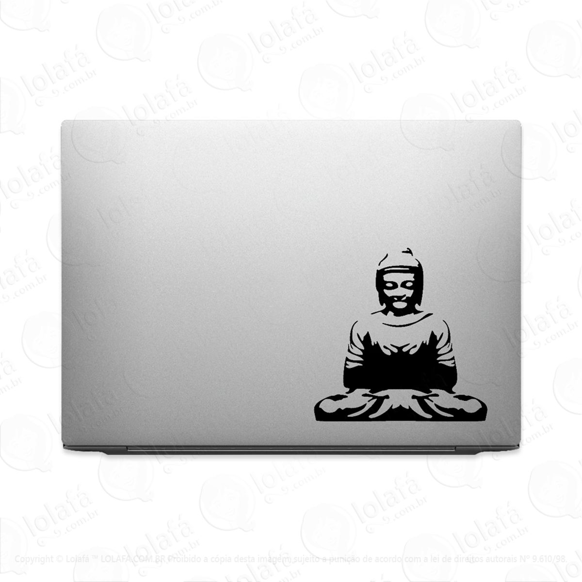 Adesivo Para Notebook Buddha Meditando Mod:3378