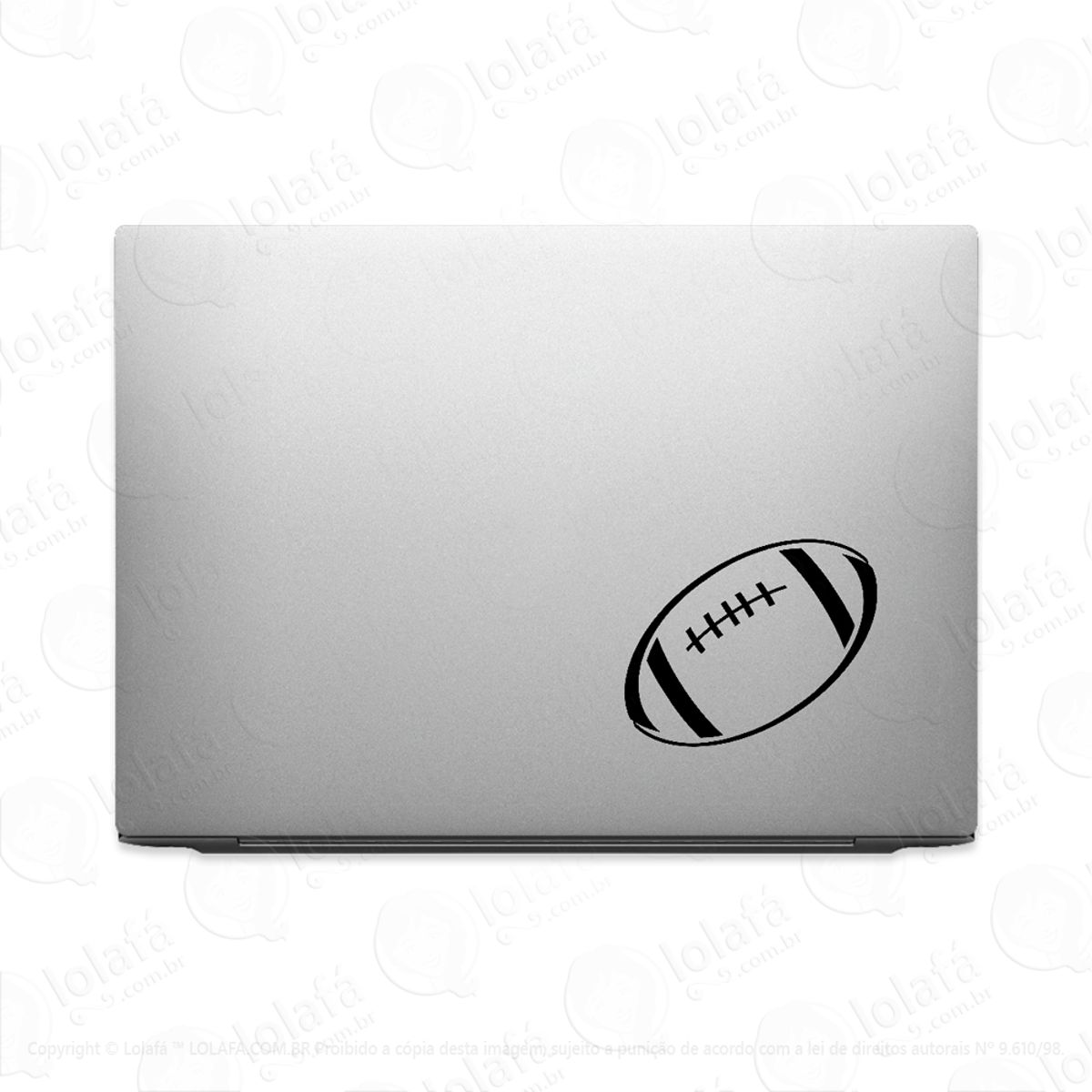 Adesivo Para Notebook Bola Futebol Americano The Duke Mod:3392