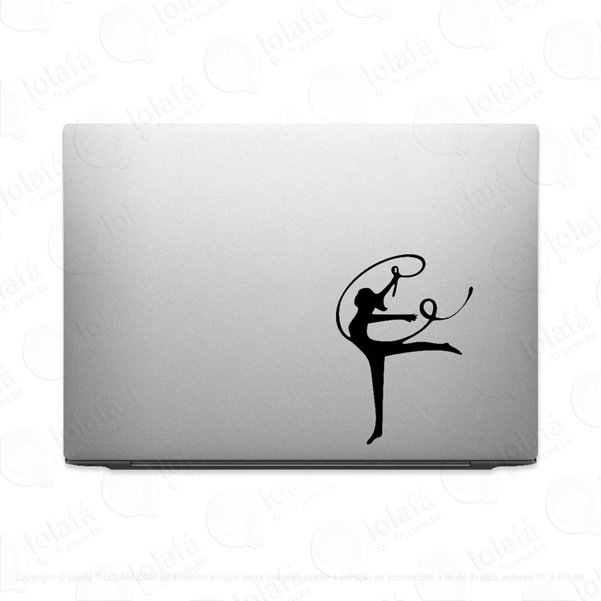 Adesivo Para Notebook Bailarina Dança Com Fita Mod:3394