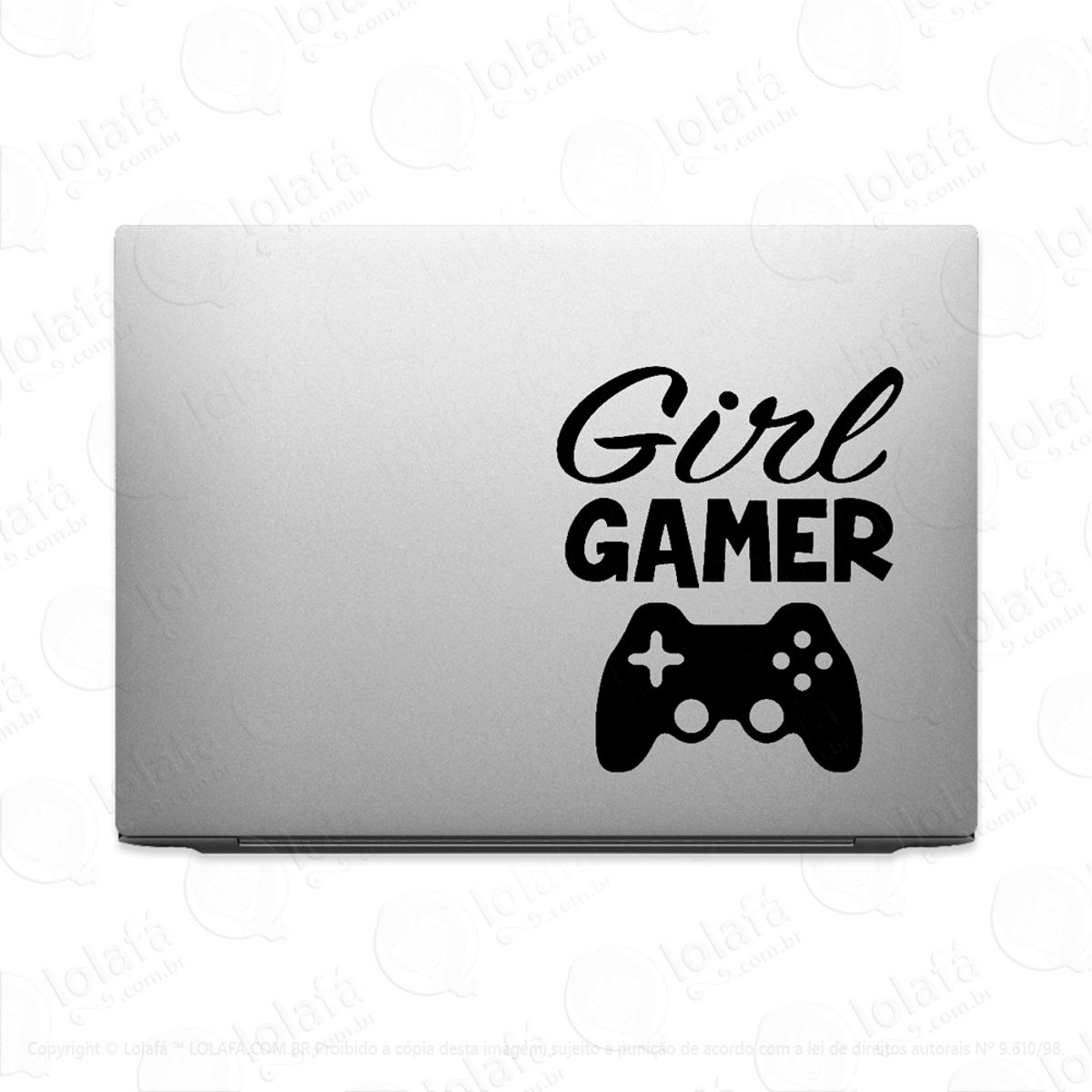 Adesivo Para Notebook Garota Gamer - Girl Gamer Mod:3425