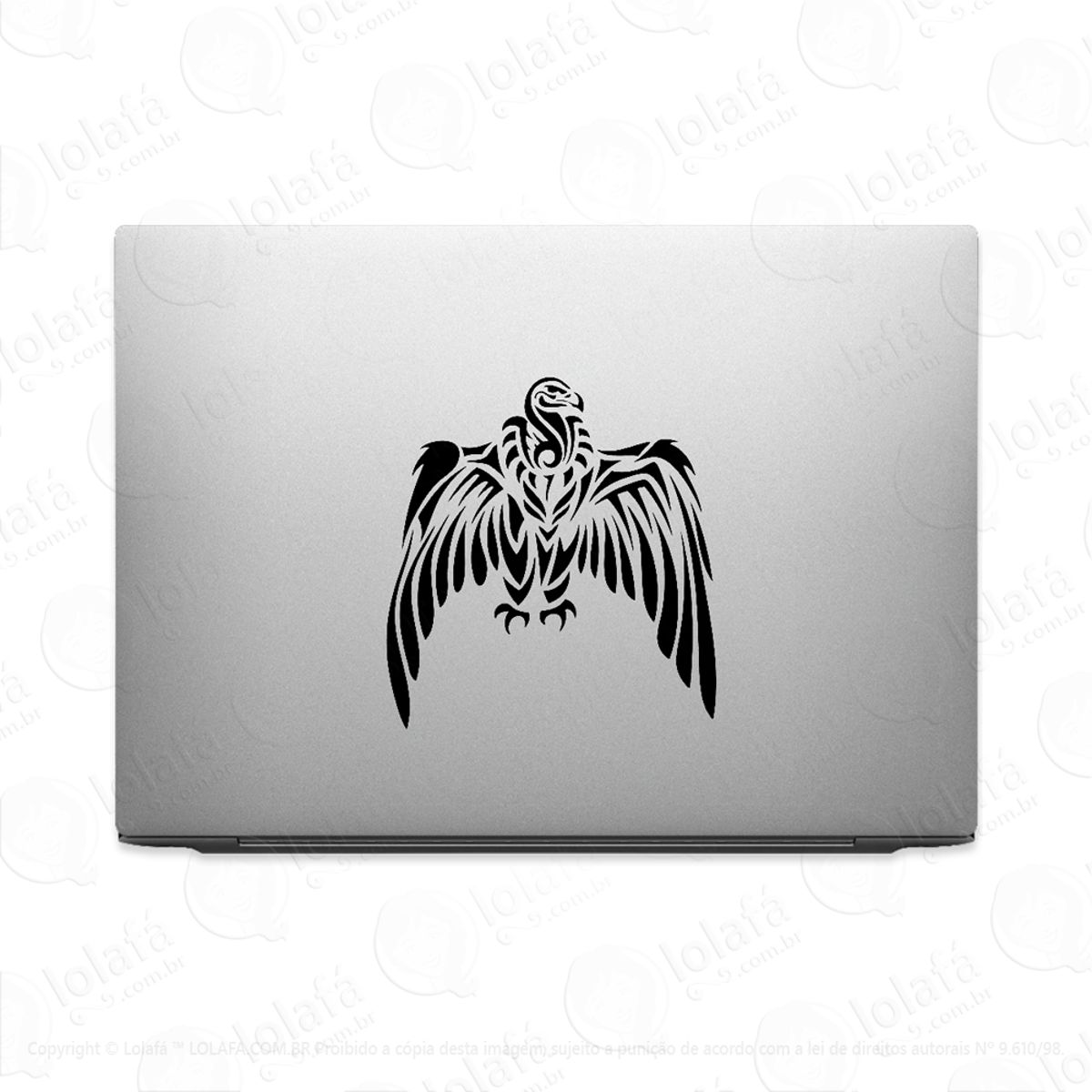 Adesivo Para Notebook Ave Abutre Tribal Mod:3433