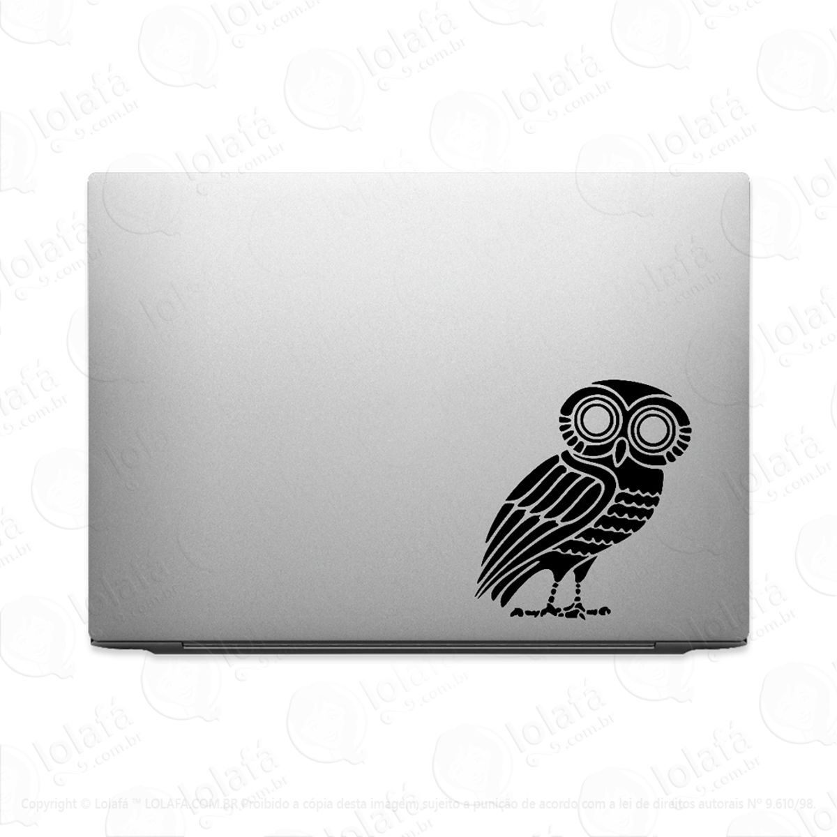Adesivo Para Notebook Minerva Coruja De Atena Mod:3435