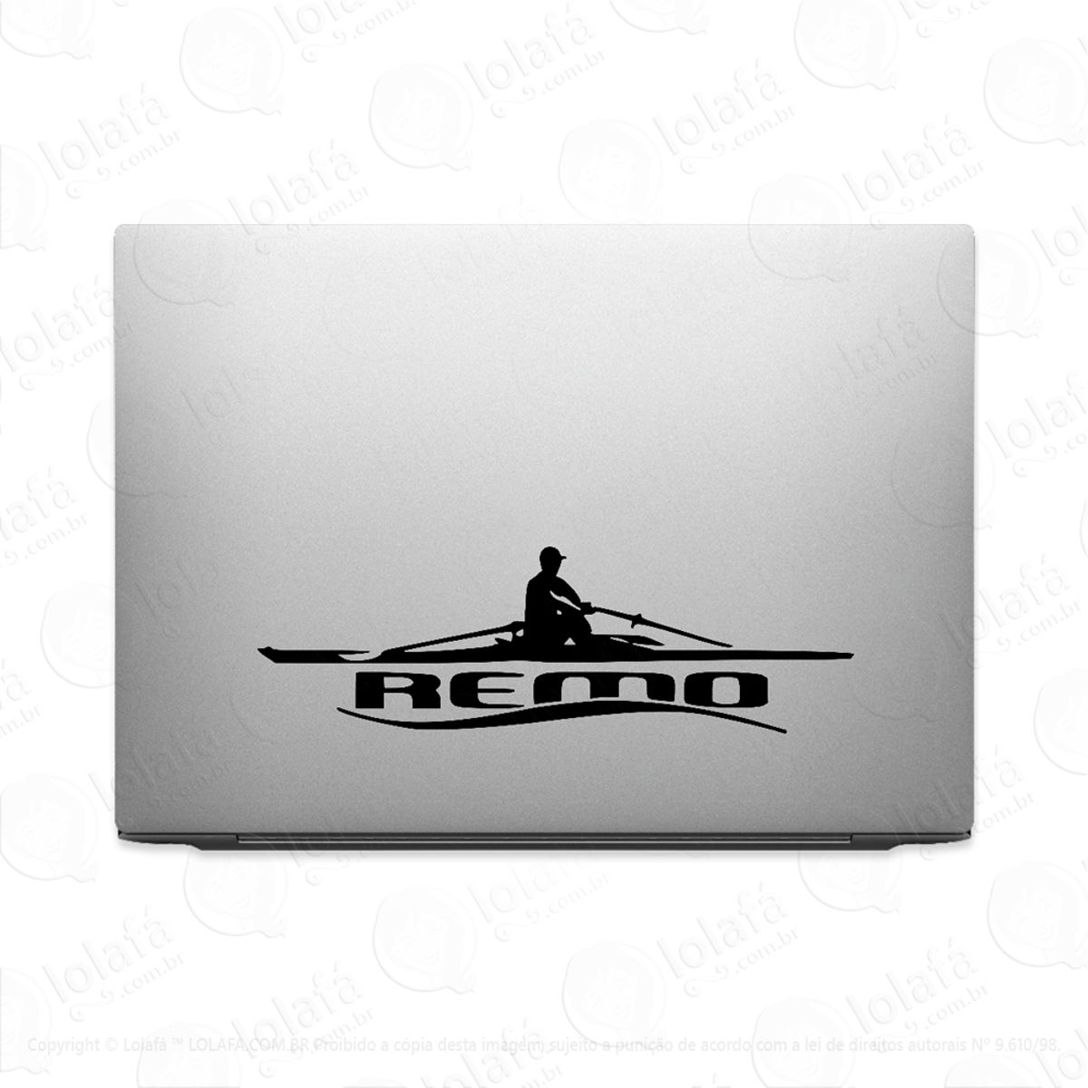 Adesivo Para Notebook Esporte Aquático Remo Skiff Mod:3438