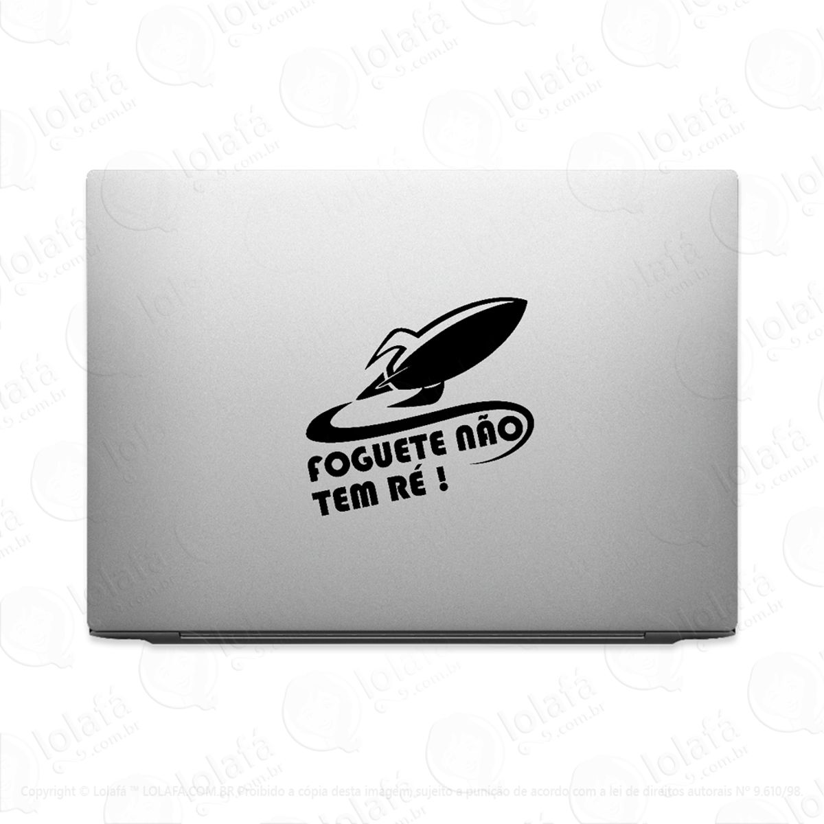 Adesivo De Notebook Foguete Não Tem Ré Mod:3443