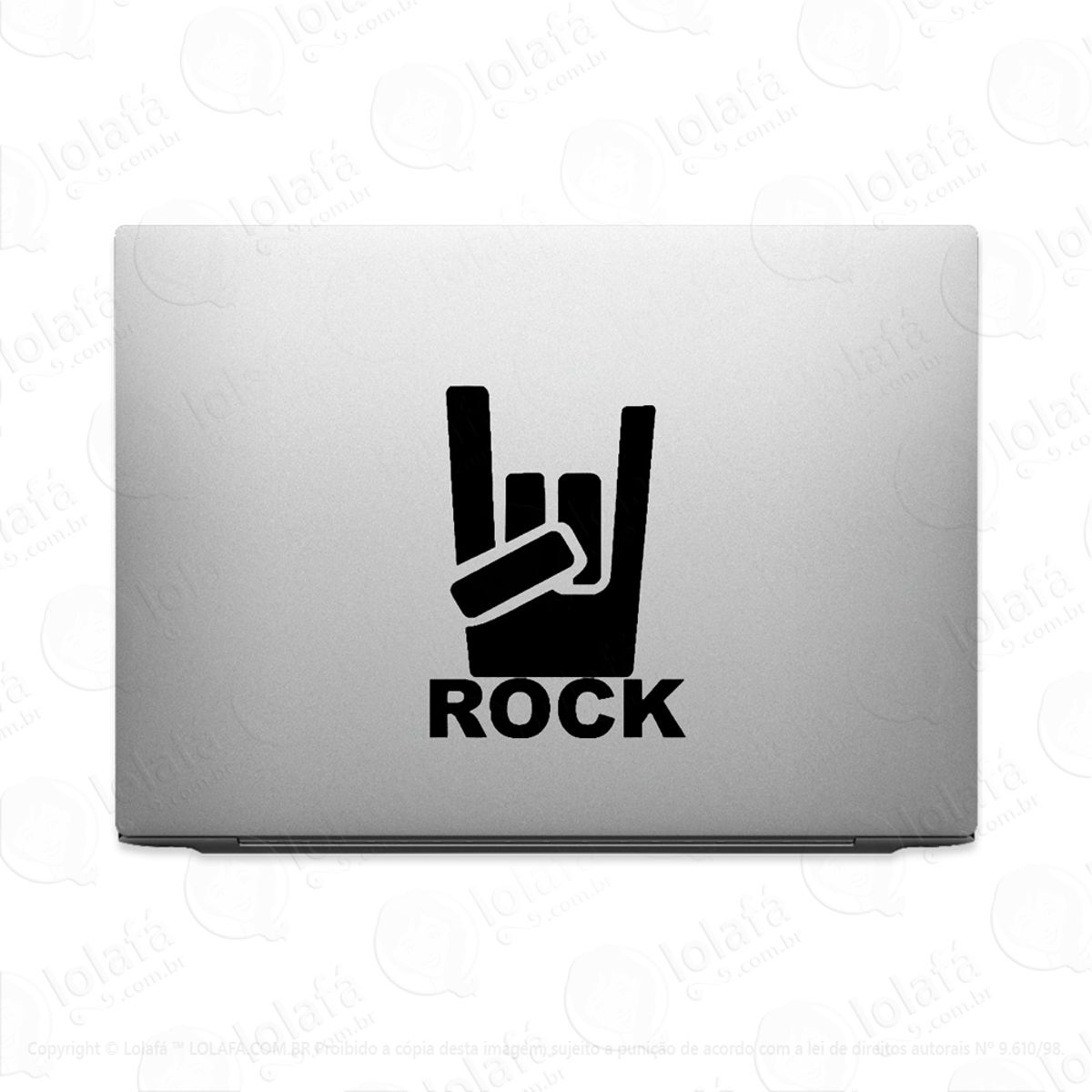 Adesivo De Notebook Rock And Roll Heavy Metal Mod:3449