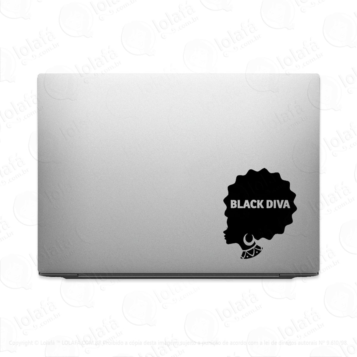 Adesivo Para Notebook Black Diva Mod:3454