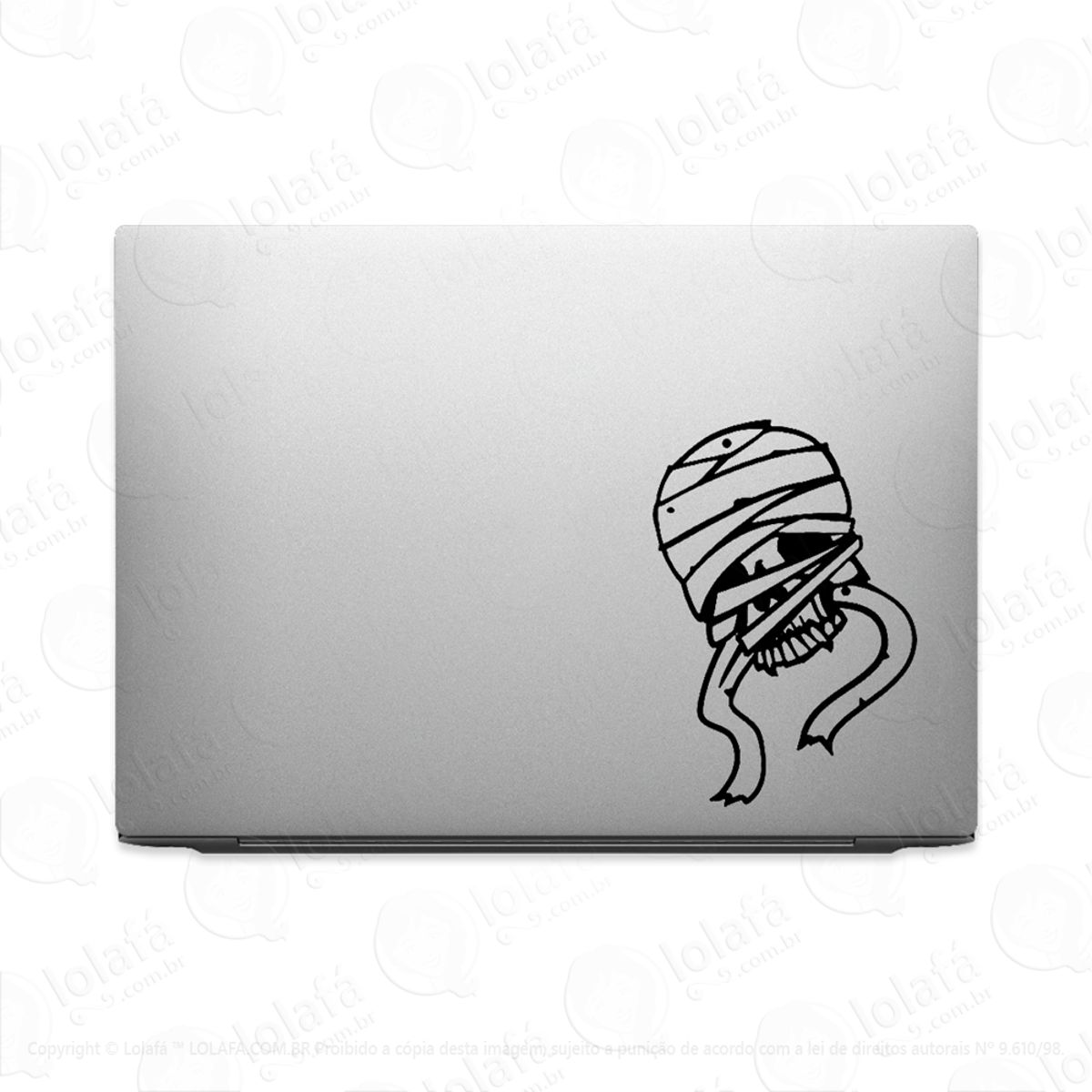Adesivo Para Notebook Múmia Morto Vivo Mod:3455