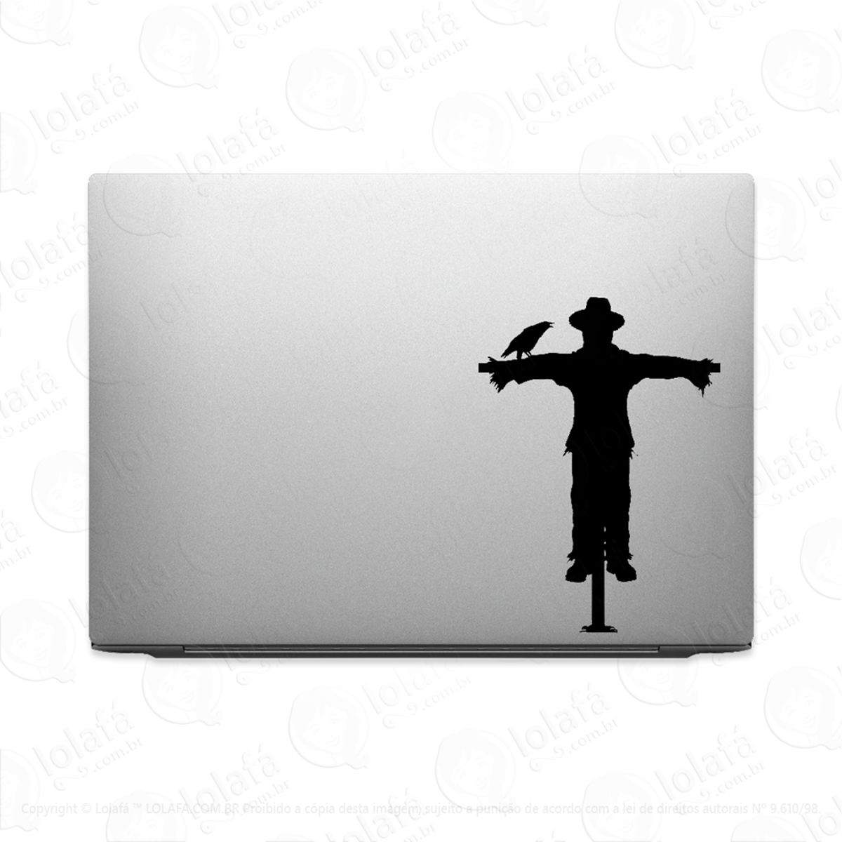 Adesivo Para Notebook Espantalho E Corvo Mod:3458