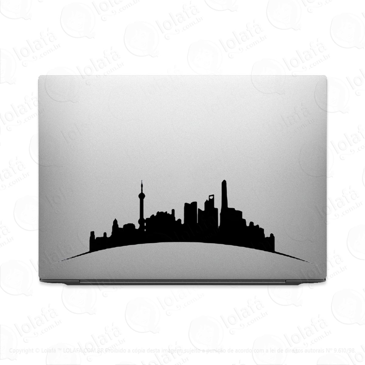 Adesivo Para Notebook Shanghai China Viagem Turismo Mod:3489