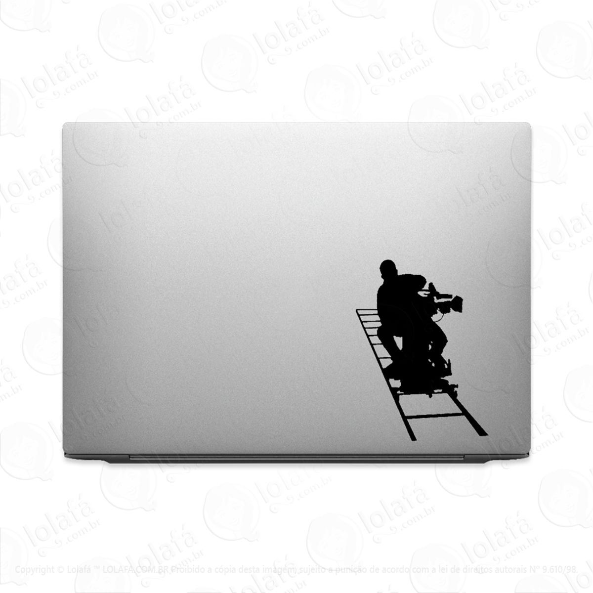 Adesivo Para Notebook Cameraman Cinegrafista Filme Mod:3490