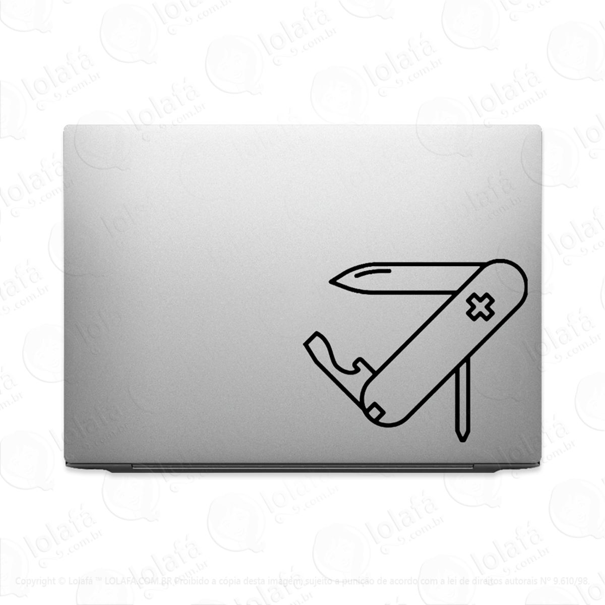 Adesivo Para Notebook Canivete Suiço Suiça Mod:3491
