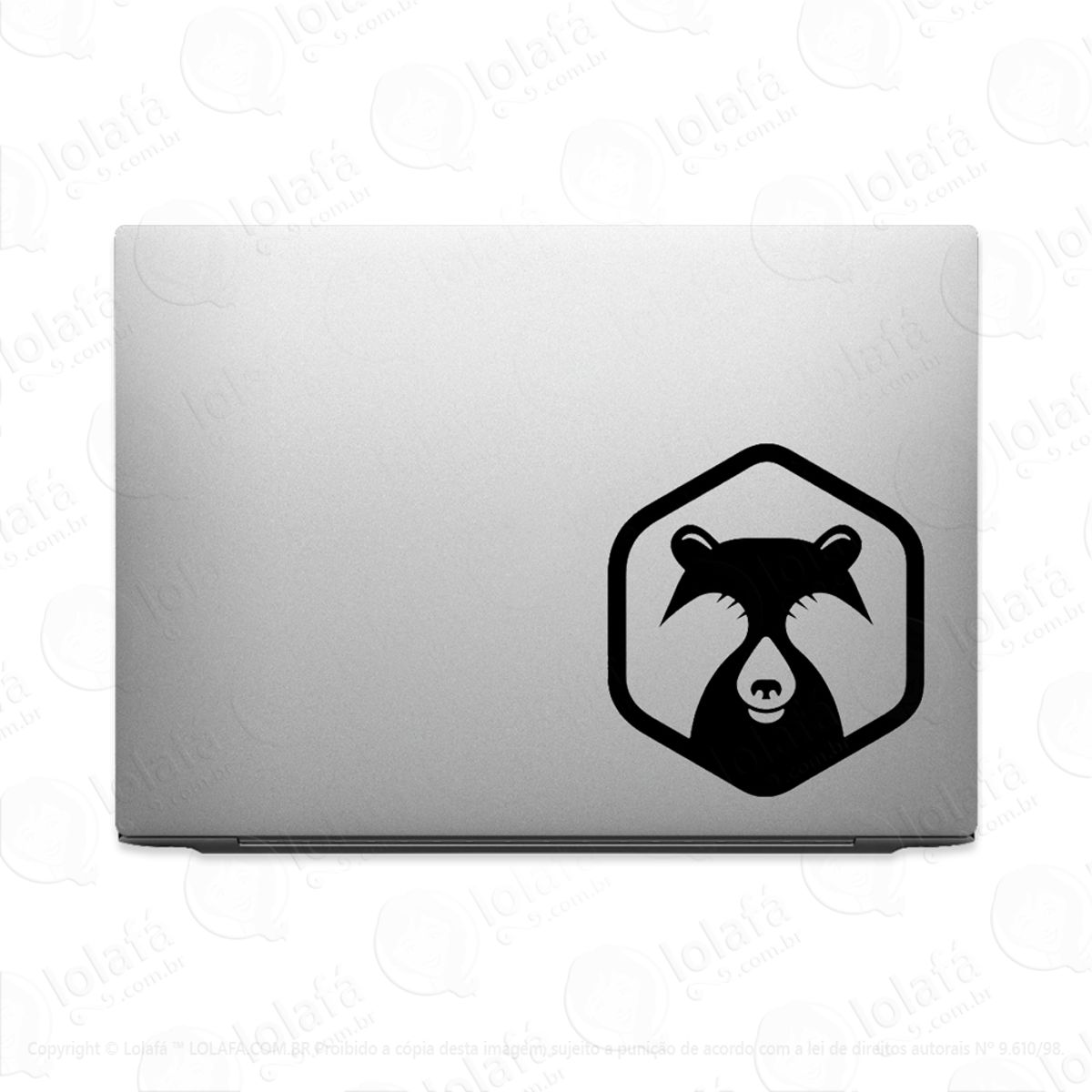 Adesivo Para Notebook Urso Não Vejo Tampando Olhos Mod:3495