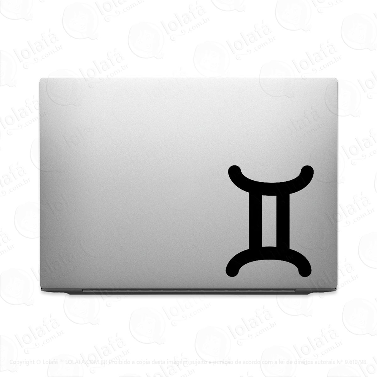 Adesivo Para Notebook Gêmeos Signo Horóscopo Mod:3501