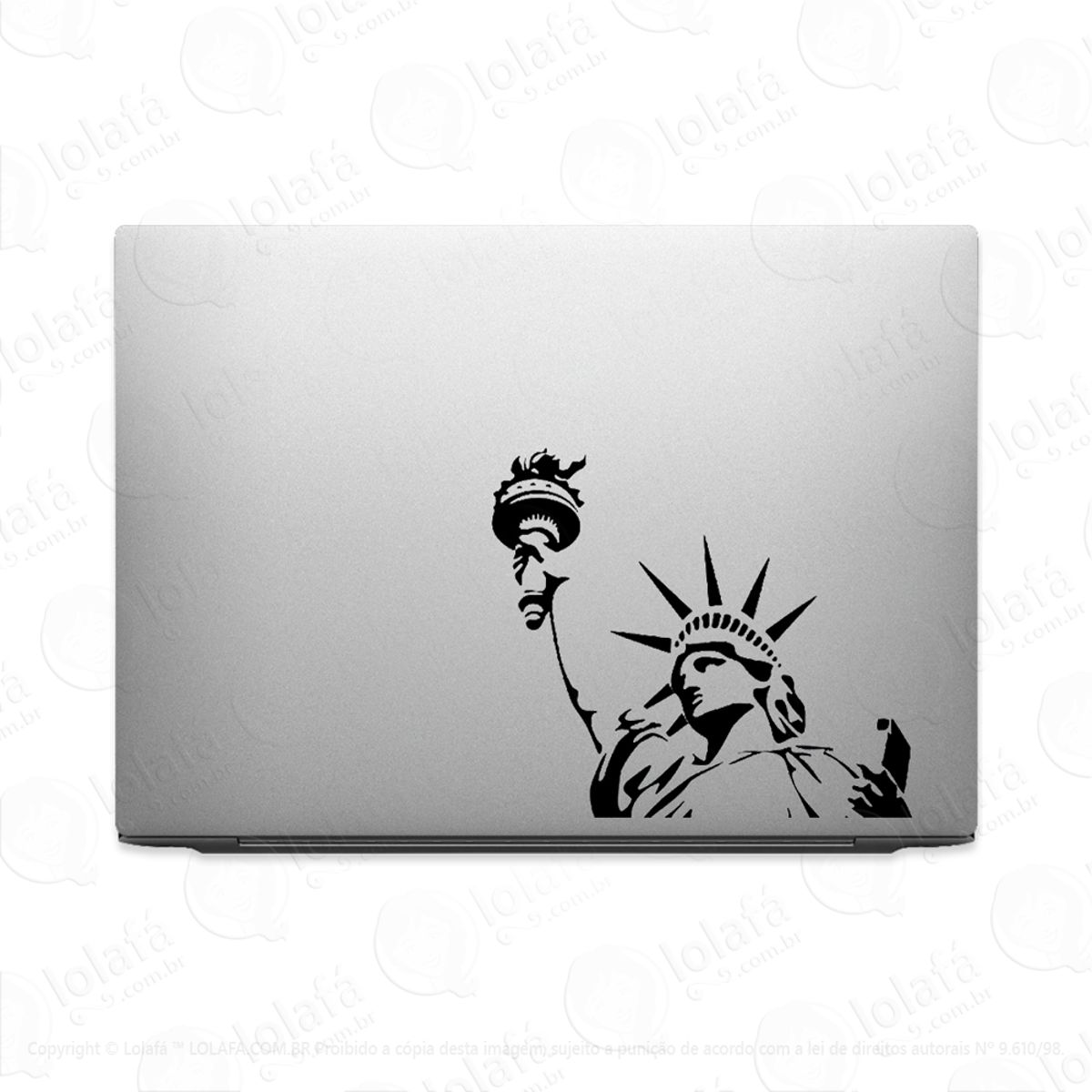 Adesivo Para Notebook Estátua Da Liberdade Eua Mod:3514