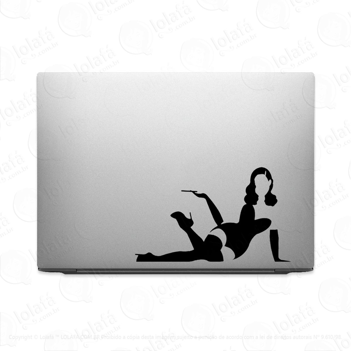 Adesivo Para Notebook Pin-up Girl Sexy Mulher Mod:3515