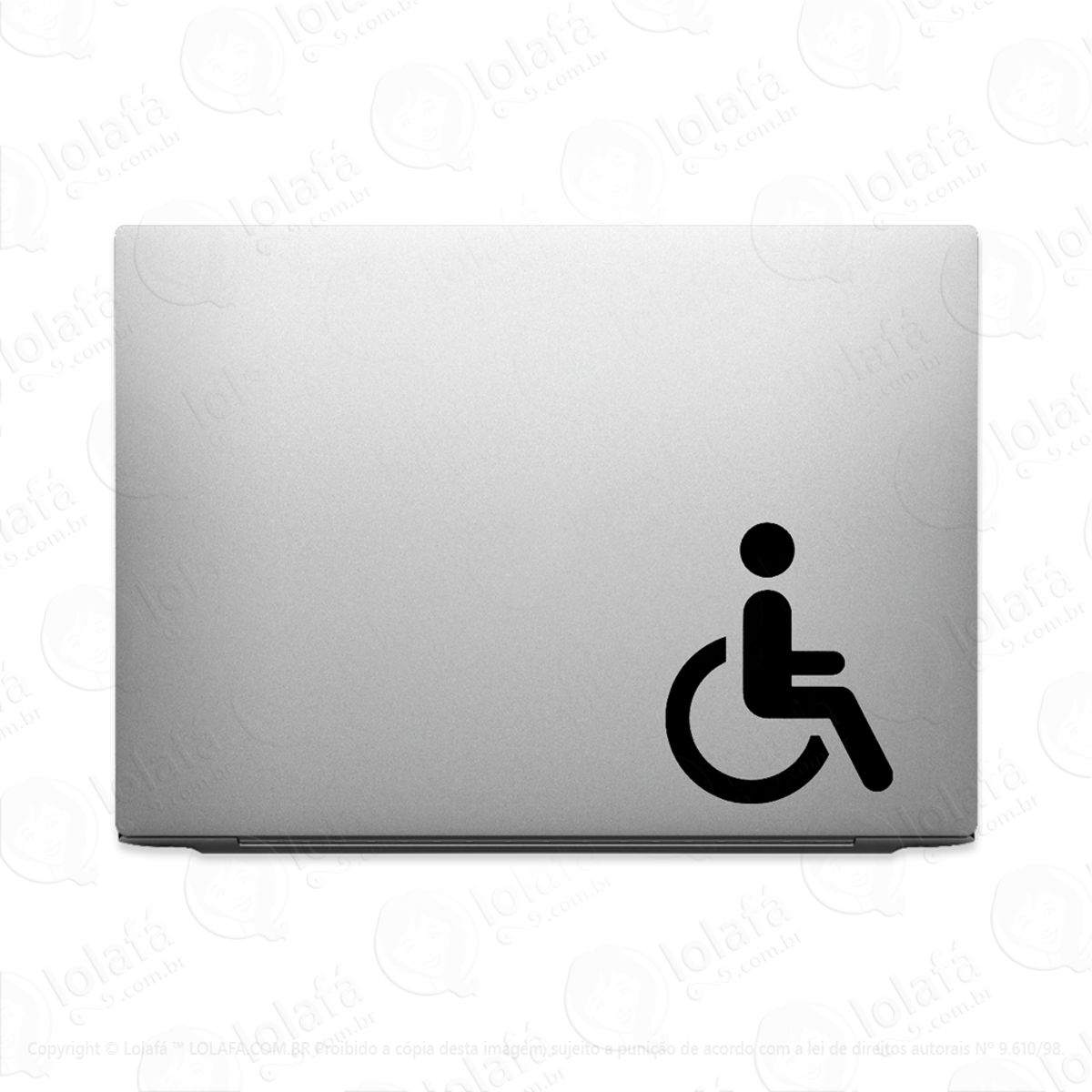 Adesivo Para Notebook Cadeirante Deficiente Físico Mod:3524