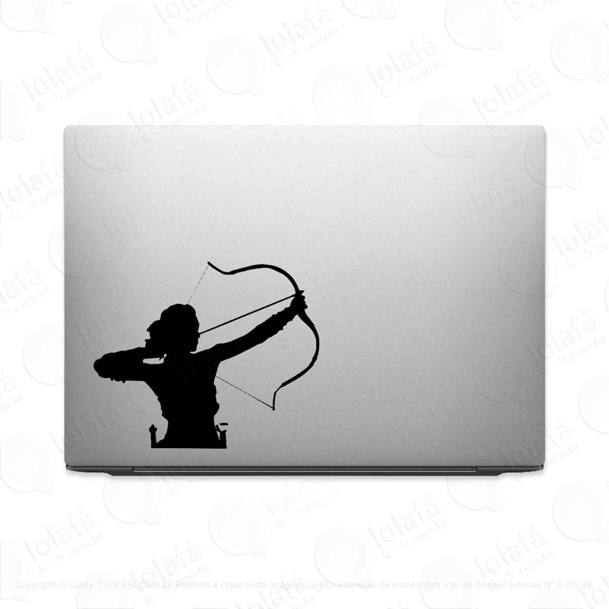 Adesivo Para Notebook Arqueira Esporte Arqueirismo Mod:3527