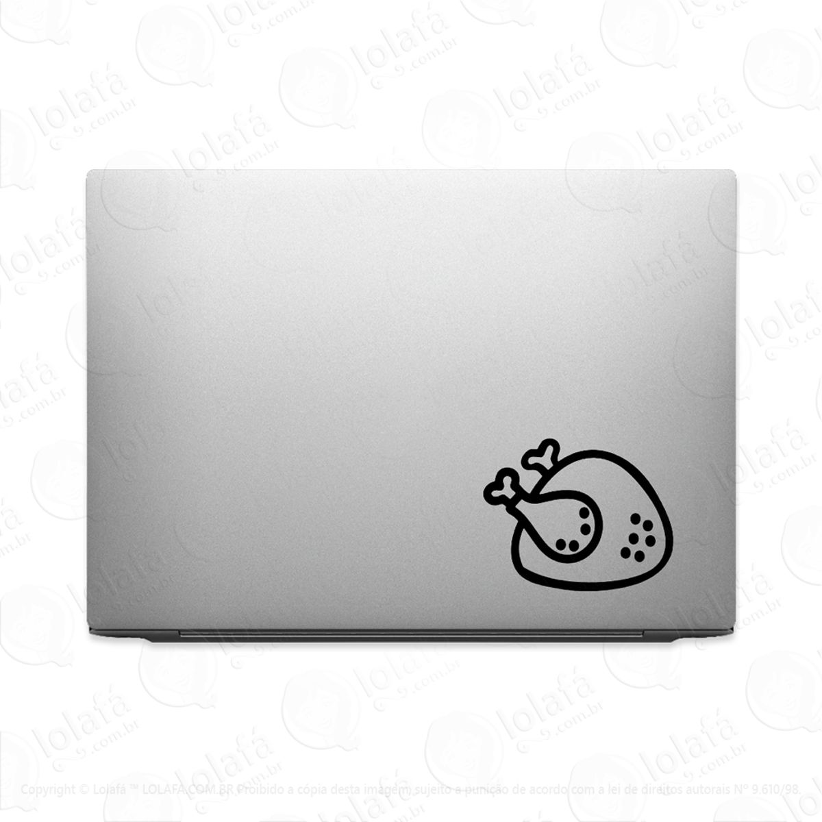 Adesivo Para Notebook Frango Assado Almoço De Domingo Mod:3535