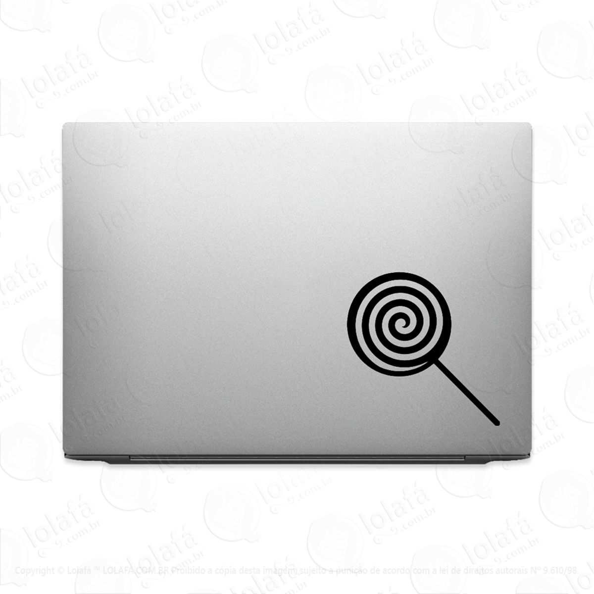 Adesivo Para Notebook Pirulito Arco-íris Parque Diversões Mod:3542