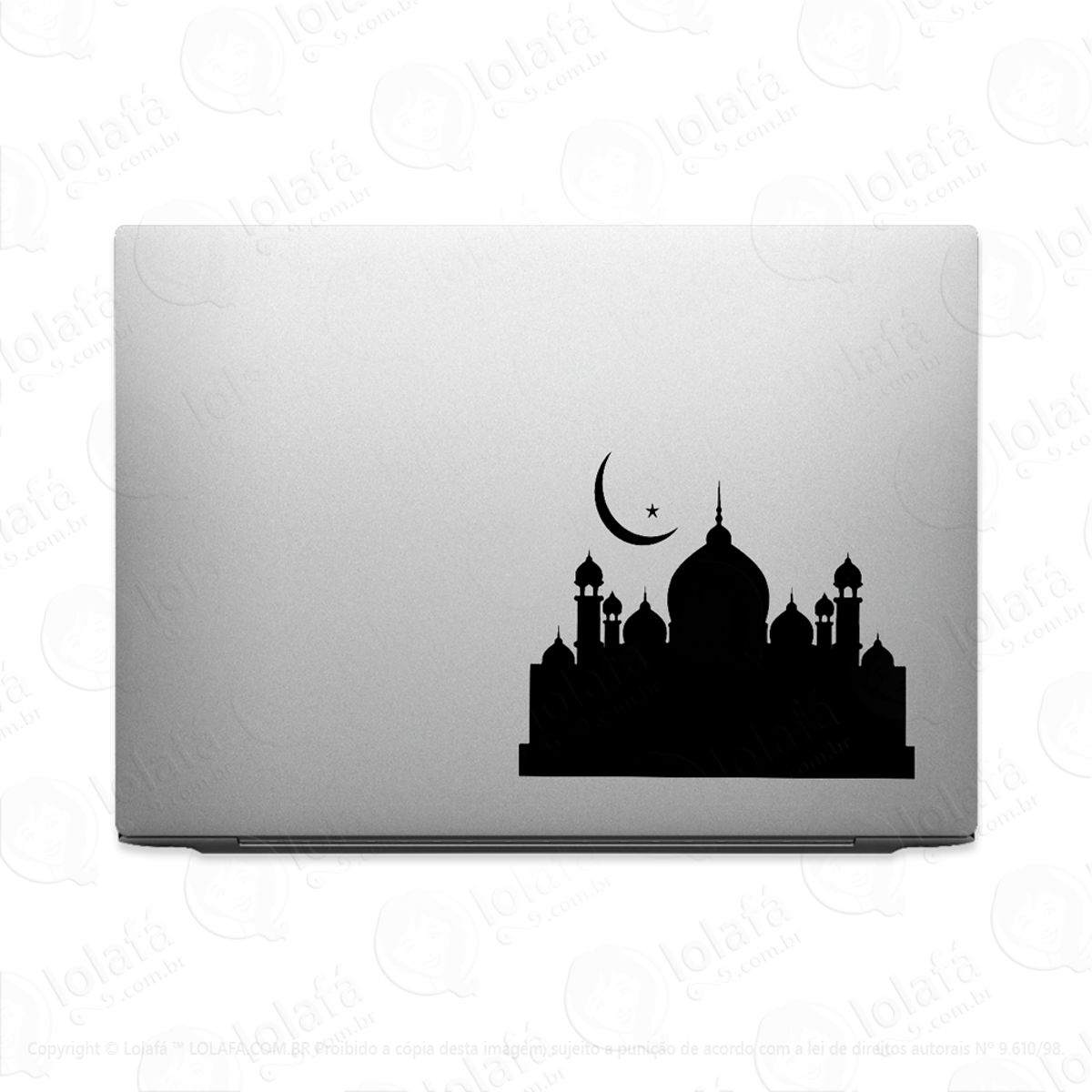 Adesivo Para Notebook Mesquita Cultura Muçulmana Mod:3548