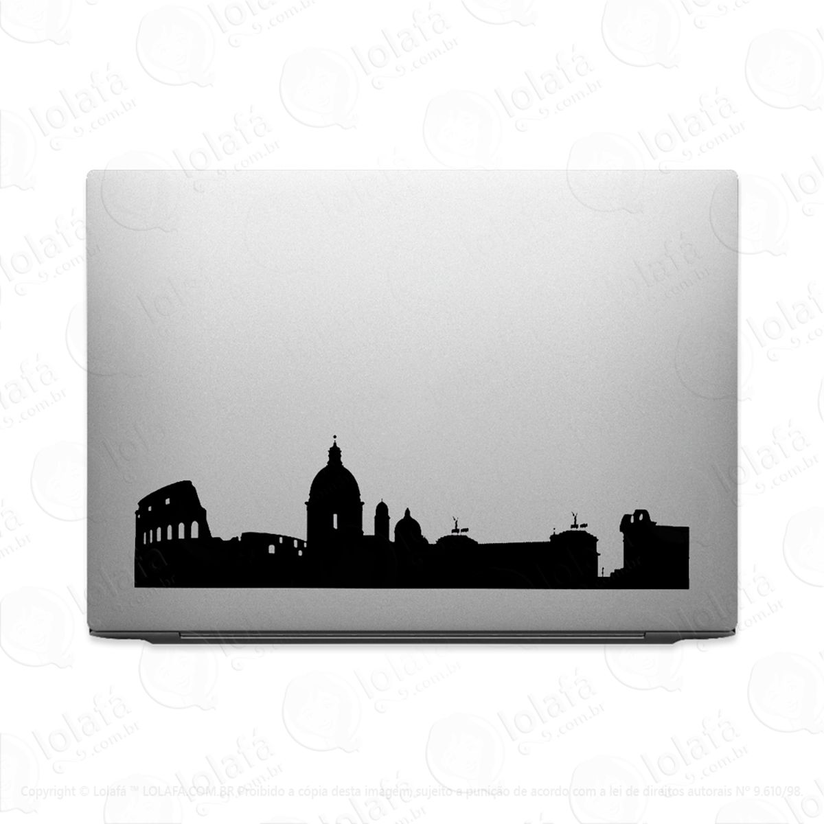 Adesivo Para Notebook Roma Cidade Itália Rome Mod:3549