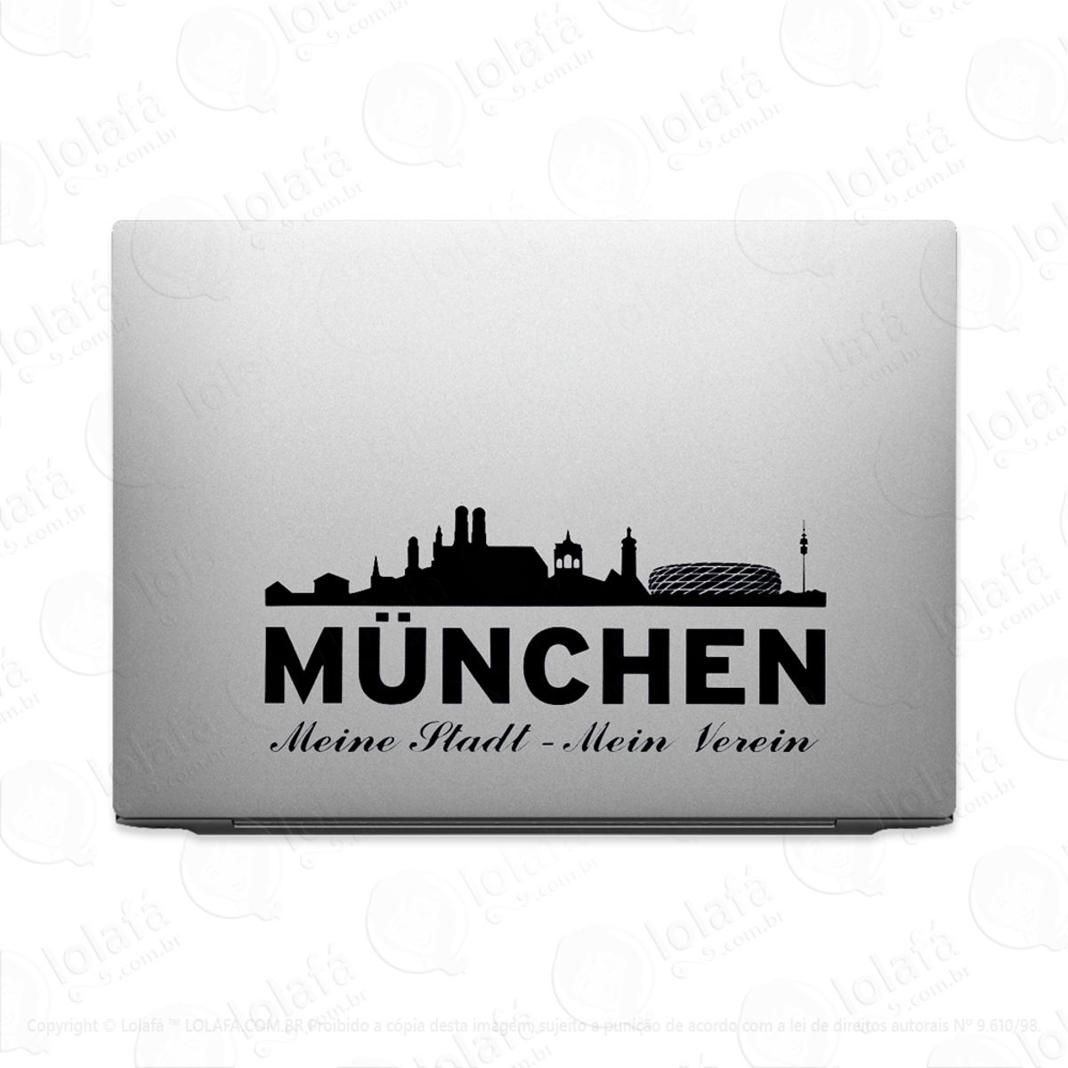 Adesivo Para Notebook Munique Cidade Alemanha Munchen Mod:3550