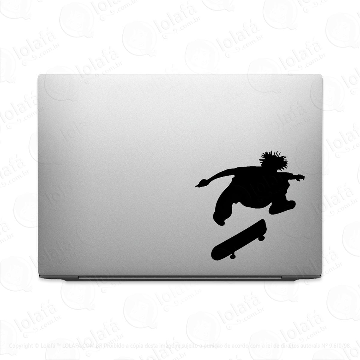 Adesivo Para Notebook Skatista Manobras Dreads Mod:3564