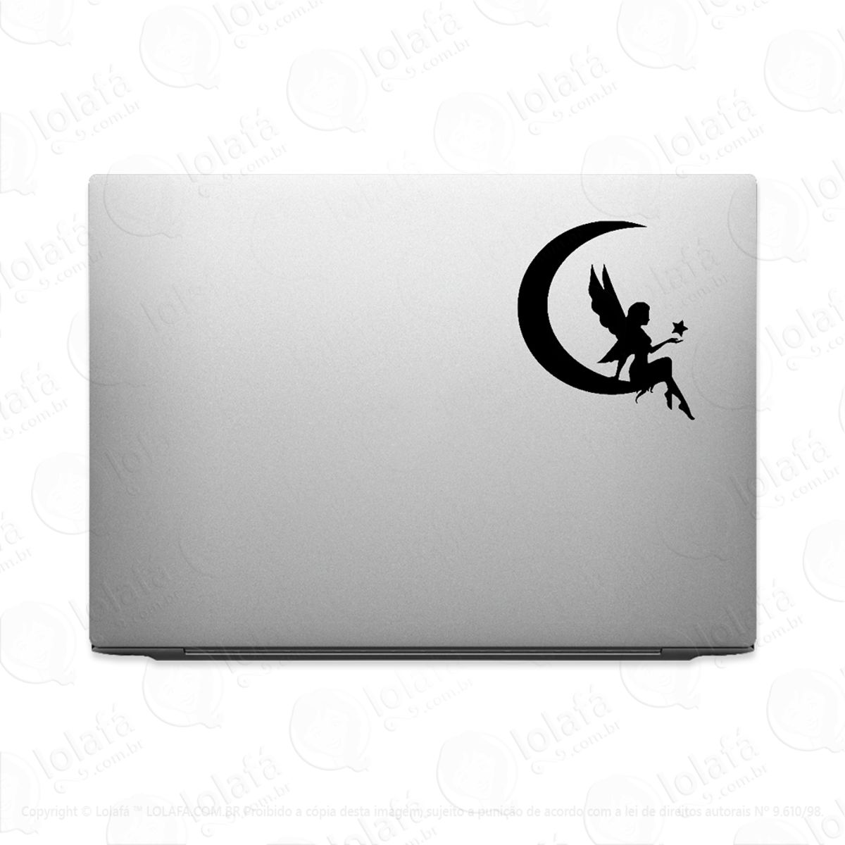 Adesivo Para Notebook Fada Na Lua Mod:3575