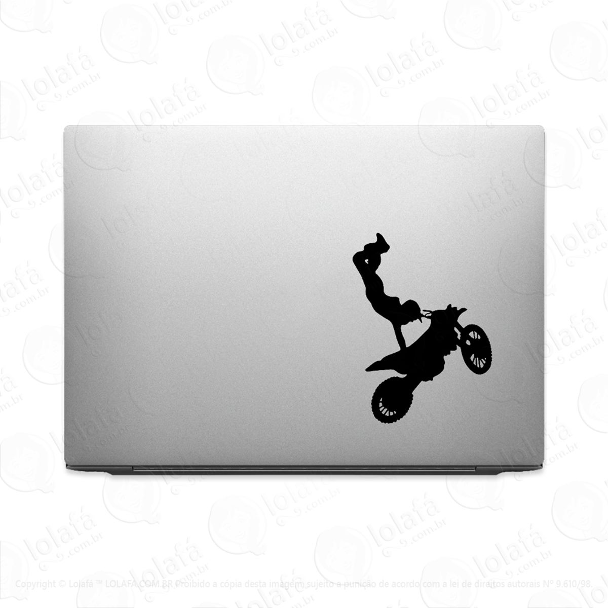 Adesivo Para Notebook Motocross Manobras Radicais Mod:3579