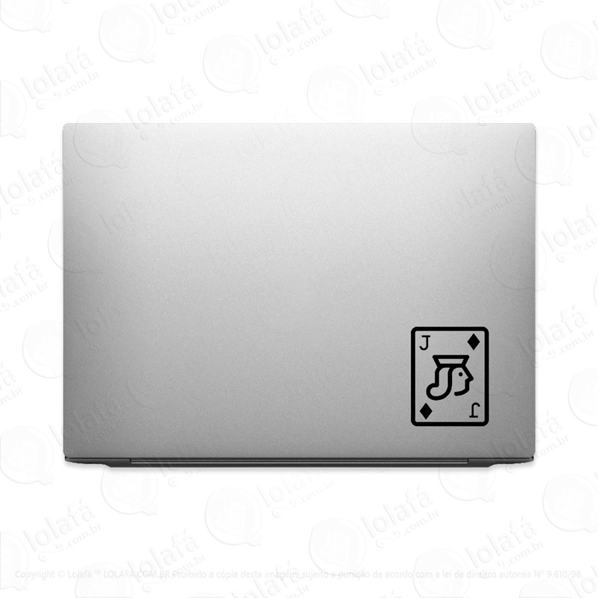 Adesivo Para Notebook Naipe Valete De Paus Cartas Mod:3585
