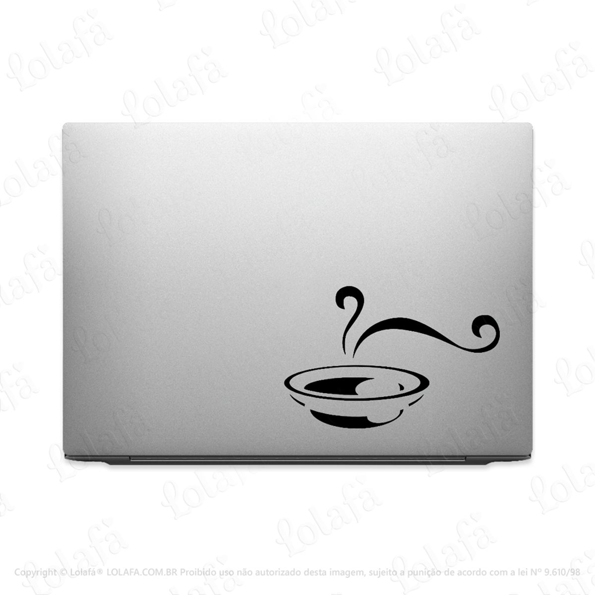 Adesivo Para Notebook Prato De Sopa Quente Mod:3592