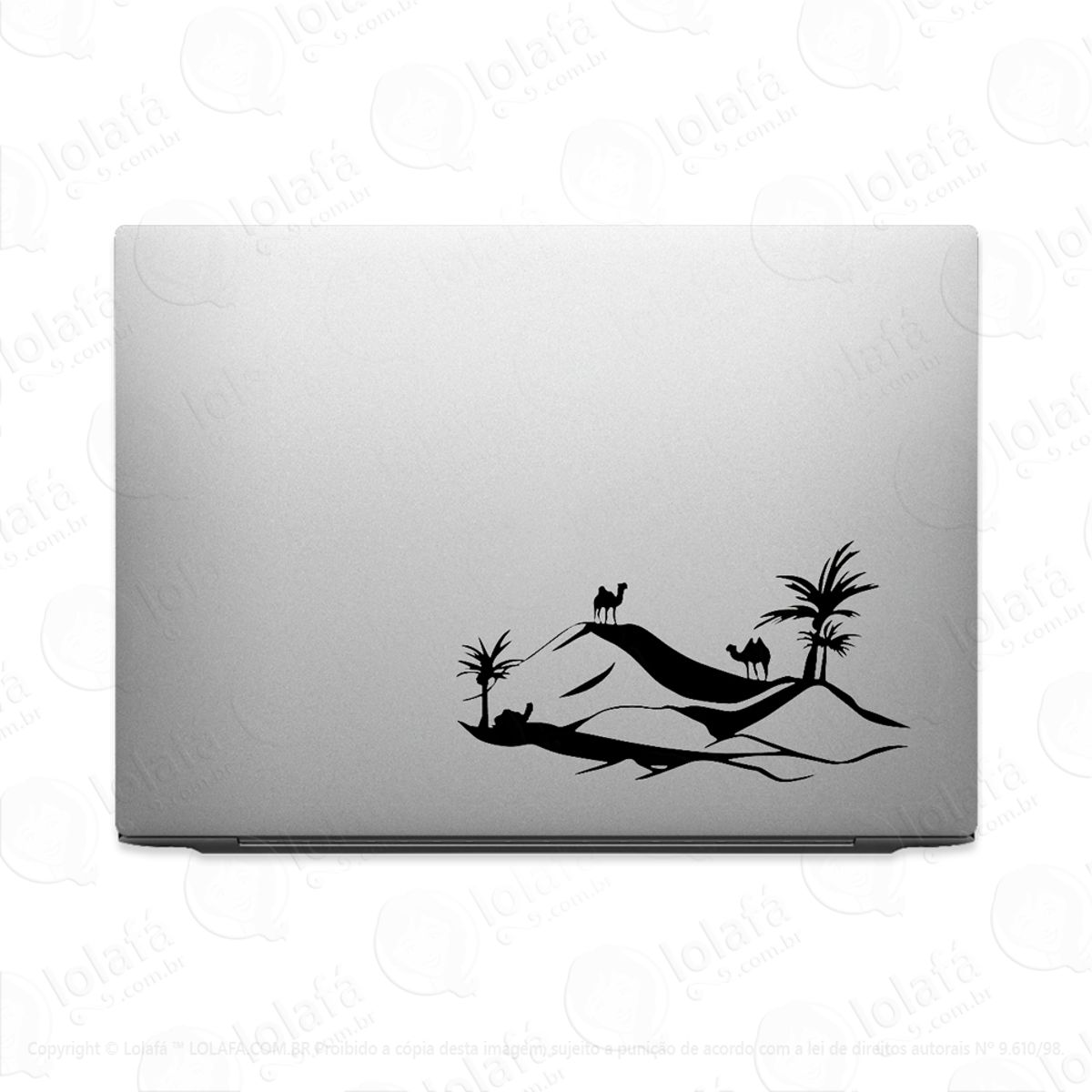 Adesivo Para Notebook Camelos No Deserto Mod:3598