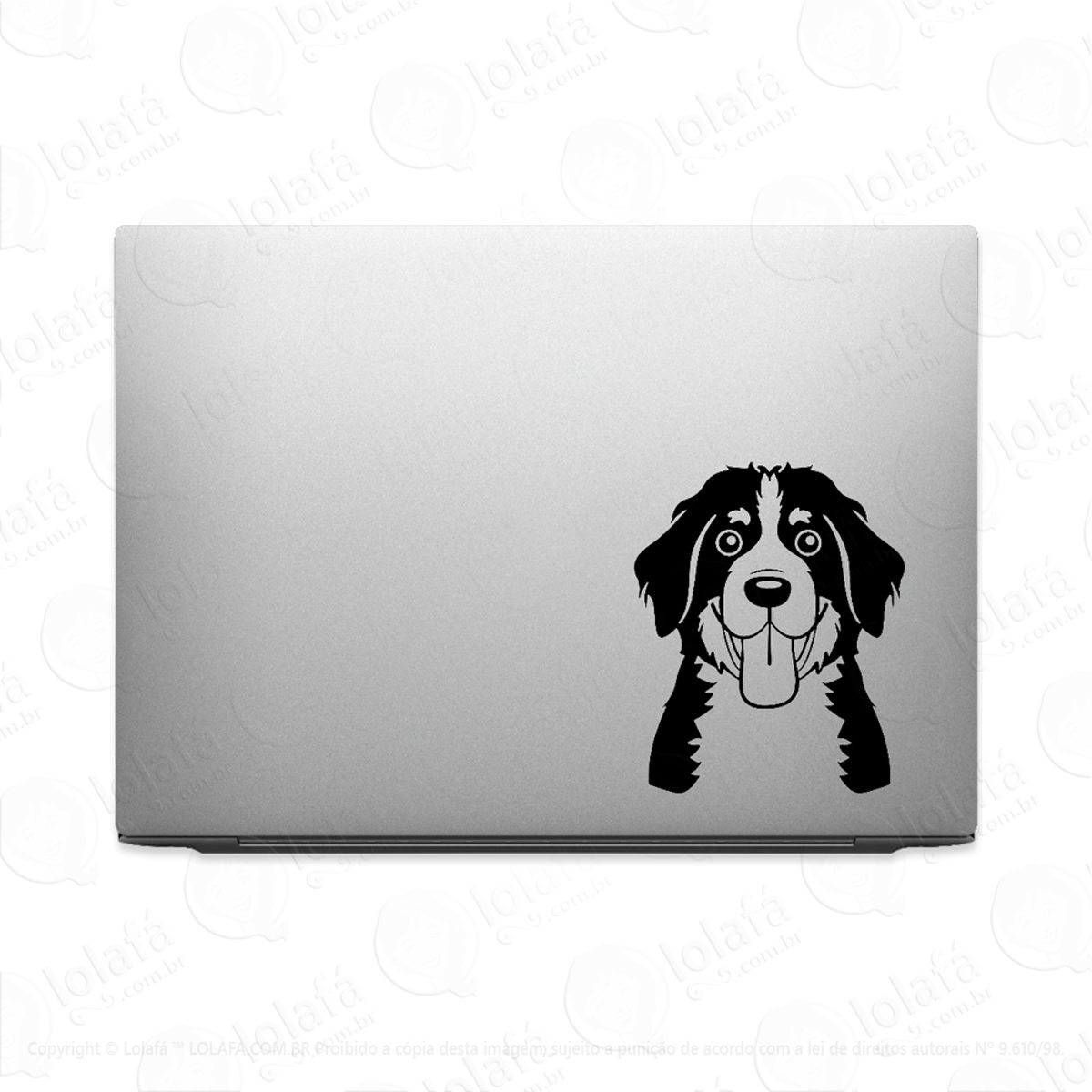 Adesivo Tablet Notebook Pc Cachorro Bernese Mod:3615