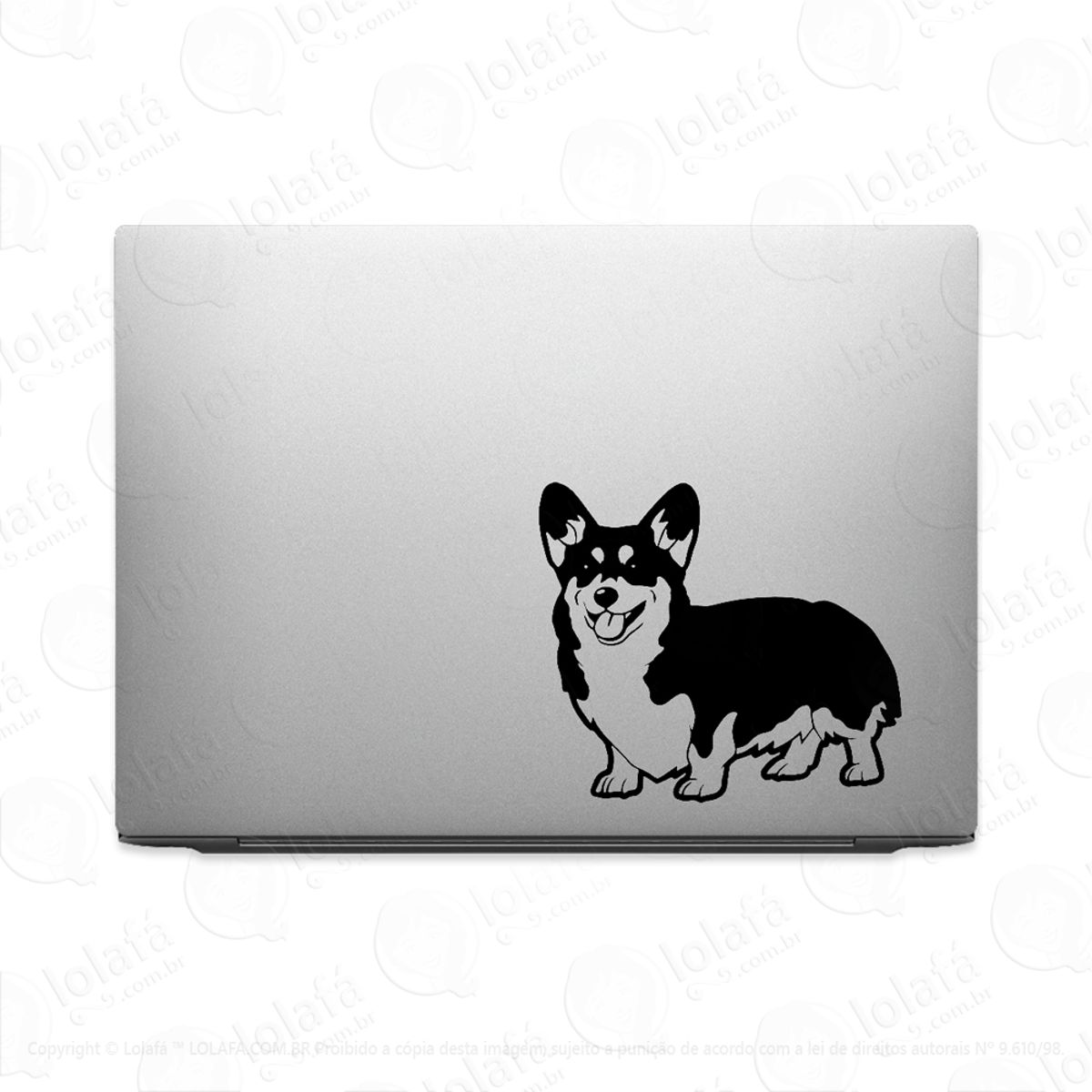 Adesivo Para Notebook Welsh Corgi Pembroke Mod:3616