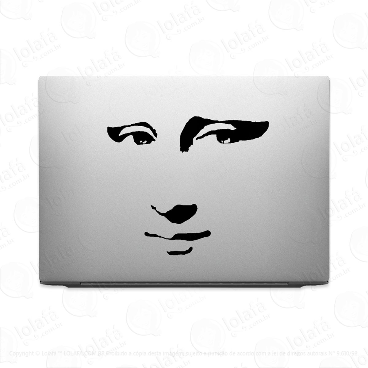 Adesivo Para Notebook Mona Lisa Sorriso De Monalisa Mod:3625